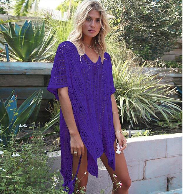 Knit Lace Swimsuit Cover Up