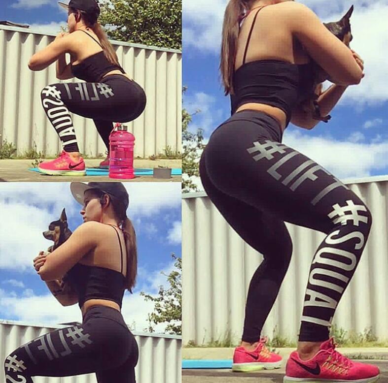 Premium Womens Fitness Yoga Leggings Exercise Pants Lift and Squat Boss Girl - Hendrick Brun