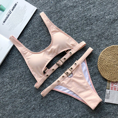 Bikini-clad women