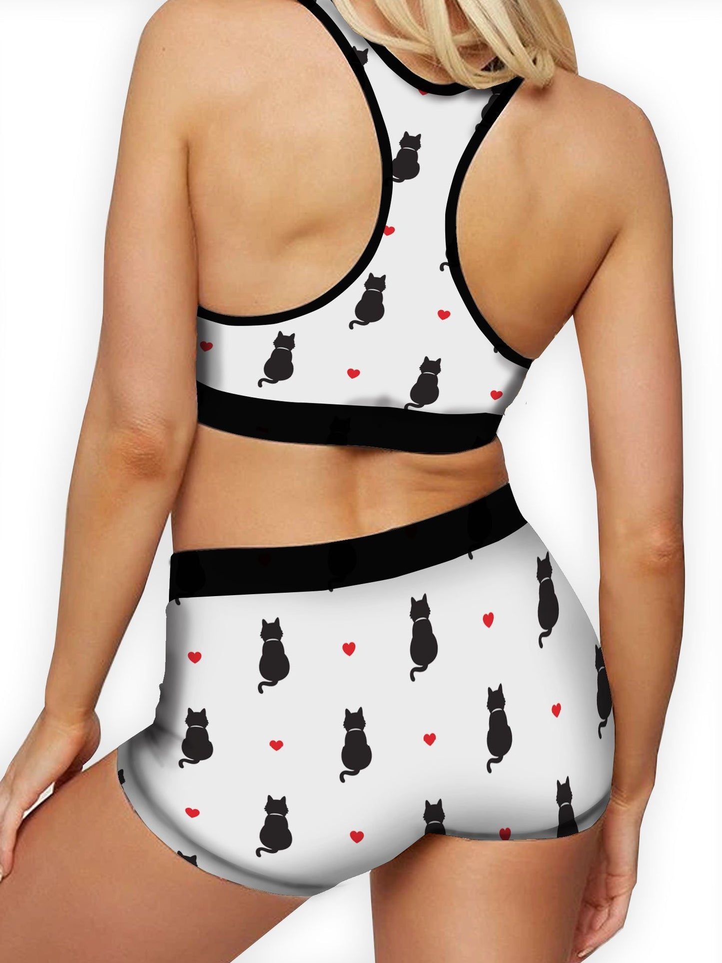 Women's Cat Hearts Boy Short - Hendrick Brun