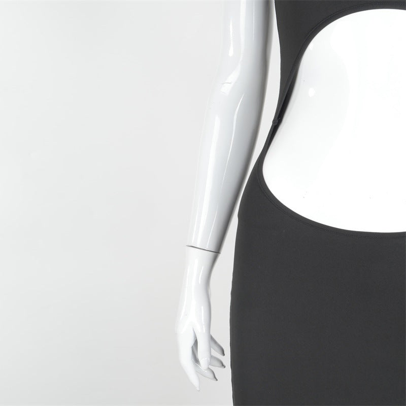 Women's Fashion Solid Color Milk Silk Hollow Skirt