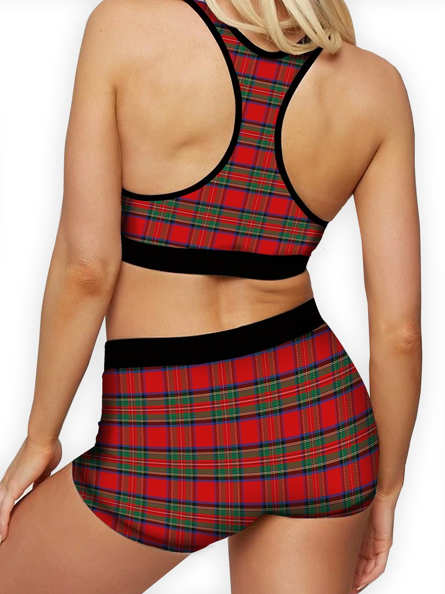 Christmas Tartan Boy Shorts - Hendrick Brun