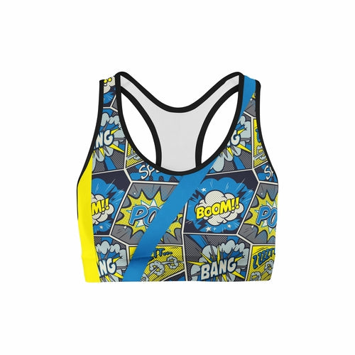 Comic Strips Sports Bra - Hendrick Brun