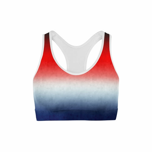 Patriotic Triangles Sports Bra - Hendrick Brun