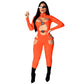Solid Color Jumpsuit with Buckles