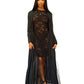 Two Piece Loose Chiffon Lace  Dress Matching Set