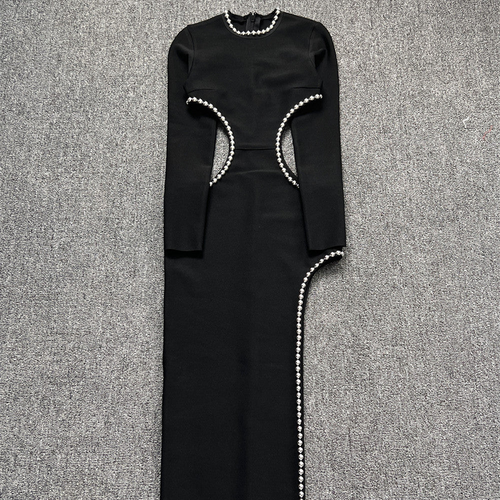 High-neck Long-sleeve Fashion Dress