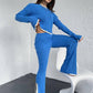 Lazy Color Contrast Suit Women's Knitted Sweater