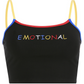 Sexy letter embroidery strap vest women's cropped shirt - Hendrick Brun