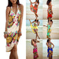 Multi-color Swimsuit Coverup Wrap Dress