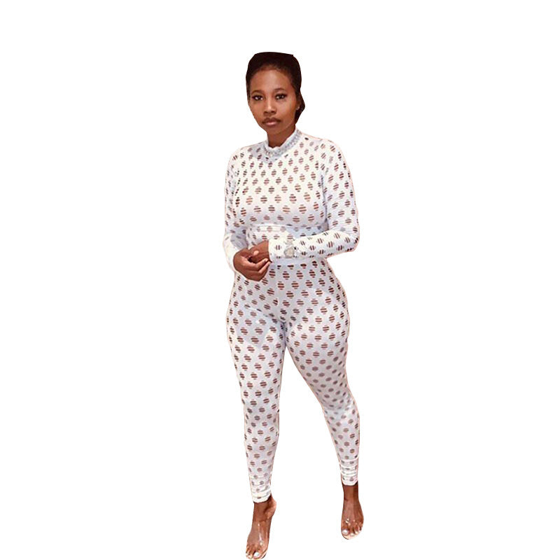 Hollow Sleeved Jumpsuit