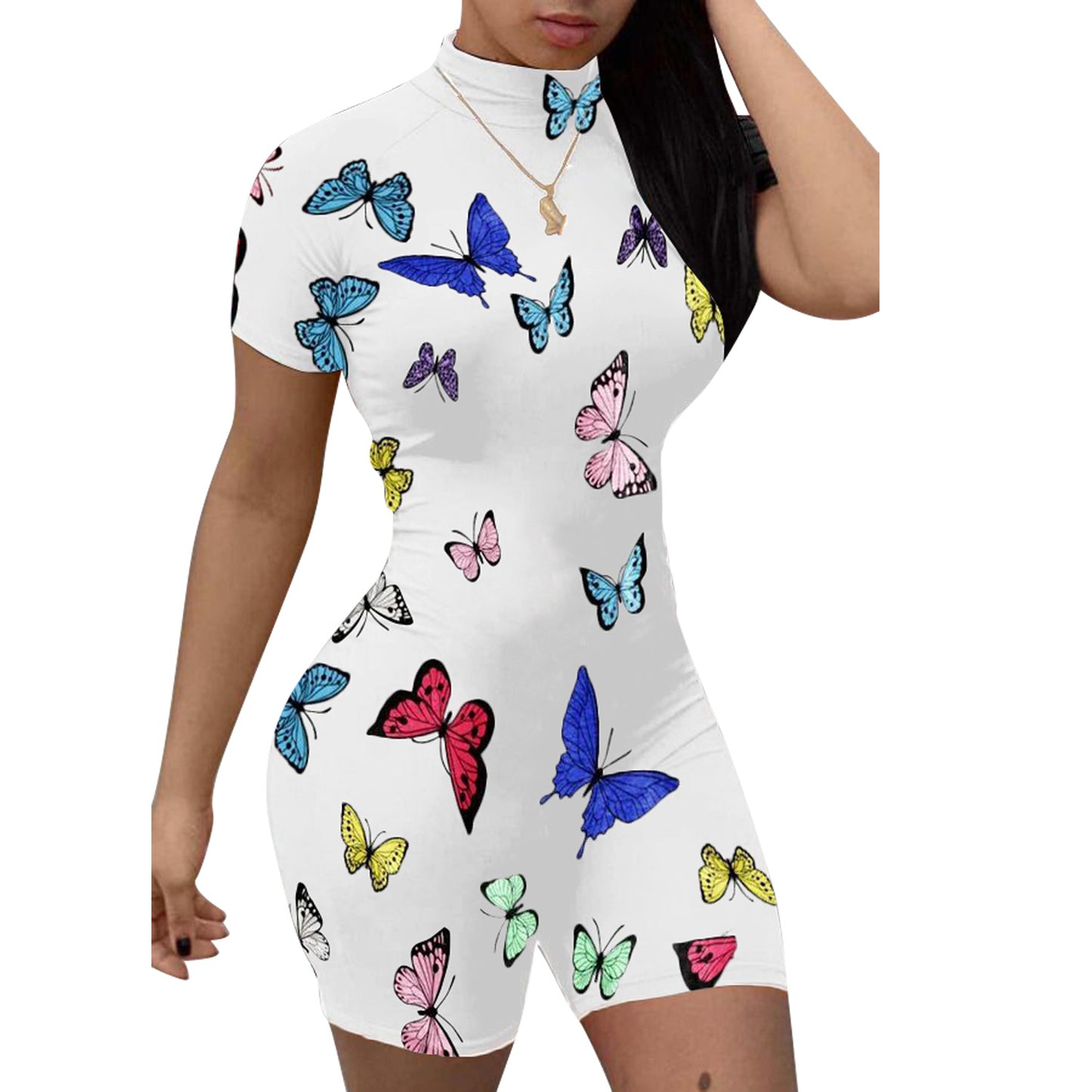 Womens Butterfly Print Jumpsuit - Hendrick Brun