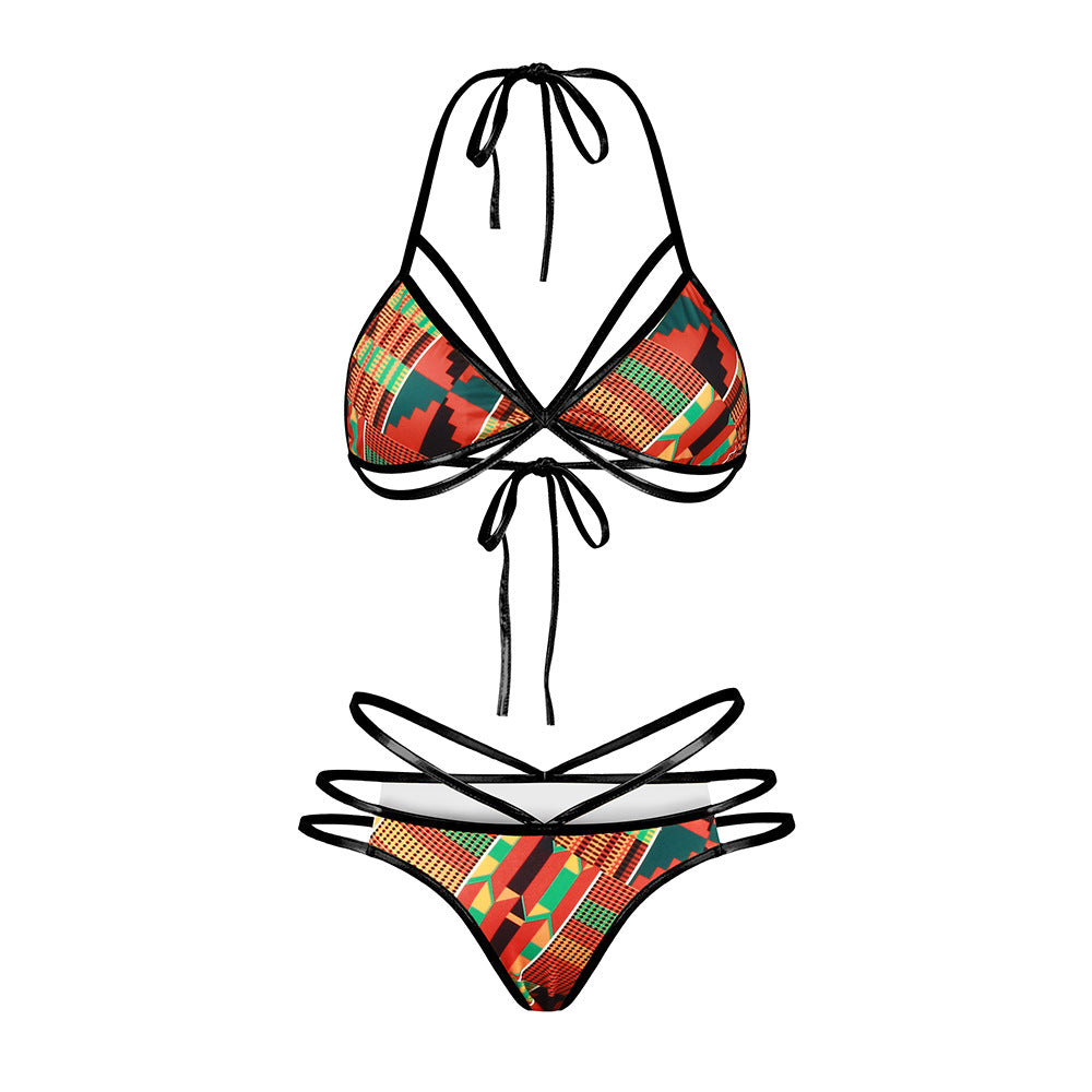 Kente | Multi Colored Bikini Set