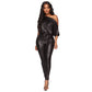Strapless leather jumpsuits