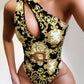 Printed shoulder bikini