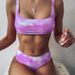 Swimsuit Women's Tie-dye Swimsuit Vest Split Bikini Swimsuit