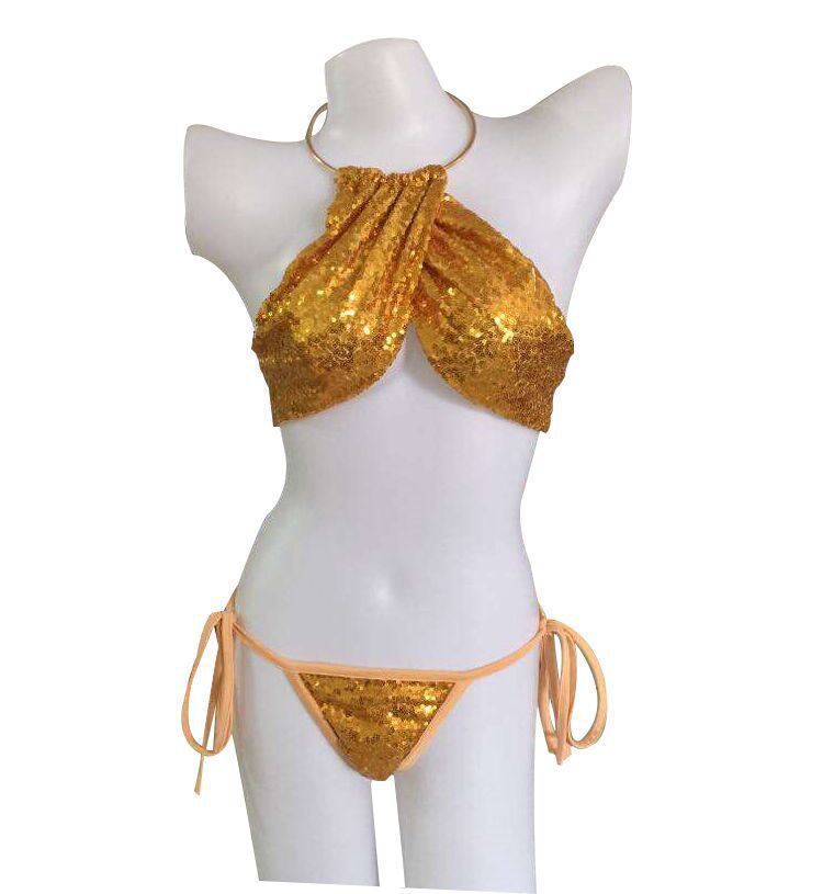 Swimsuit, explosion, bikini, fast sell, foreign trade, neck, sequins, SWIMSUIT SET