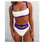 Bikini split solid color buckle swimsuit