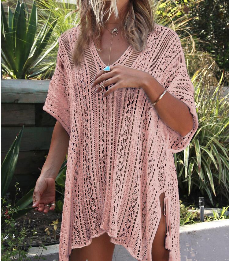 Knit Lace Swimsuit Cover Up