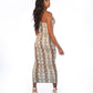 Womens Exotic Print Sleeveless long Dress