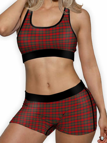 Christmas Tartan Boy Shorts - Hendrick Brun