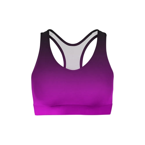 Black Pink Ombre Sports Bra - Hendrick Brun
