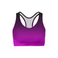 Black Pink Ombre Sports Bra - Hendrick Brun